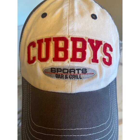 Cubby's Sports Gray Hat Cap Adjustable Varsity Retro Brookings South Dakota - Picture 2 of 7